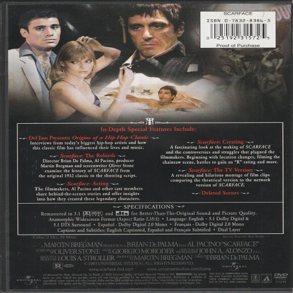 Scarface - 2 Disc Anniversary Edition - Picture 2 of 2